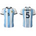 Maillot de foot Argentine Leandro Paredes #5 Domicile vêtements Monde 2022 Manches Courtes